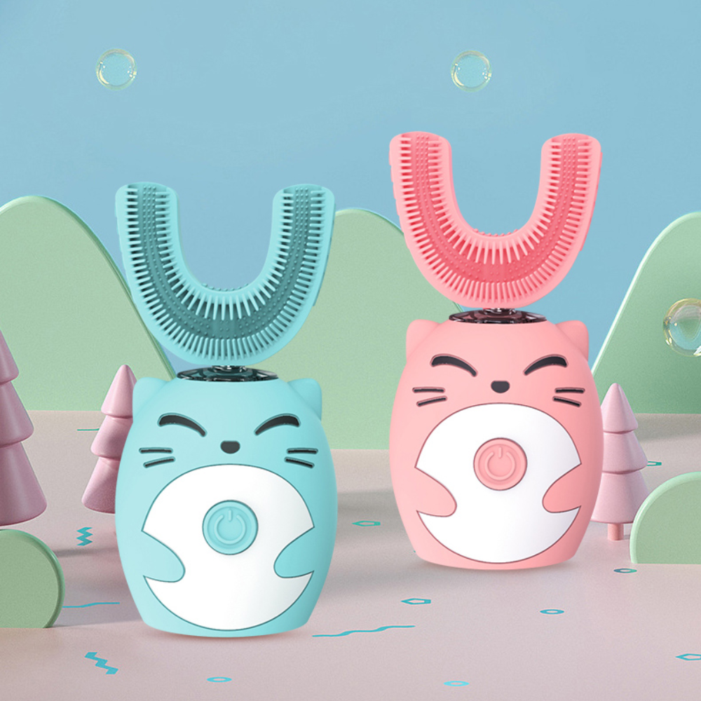 Brosse à dents électrique pour enfants | Rendez le brossage amusant - Brosse à dents pour enfants en forme de U