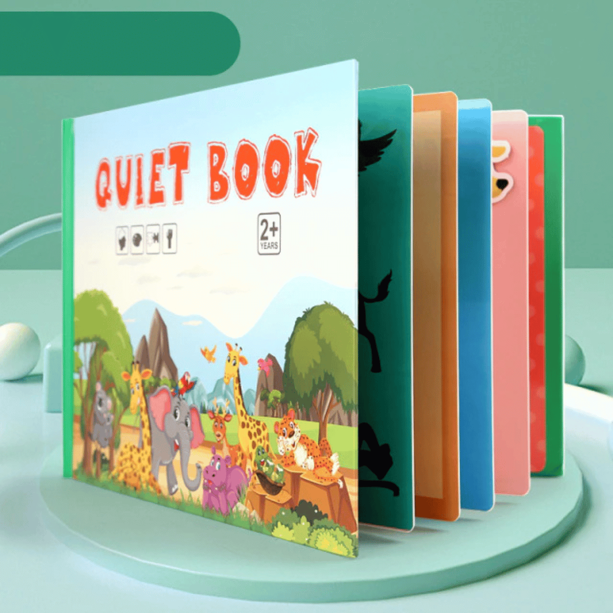 LearnPlay | Divertimento educativo - Giocattolo attività Montessori Libro sensoriale silenzioso per bambini piccoli