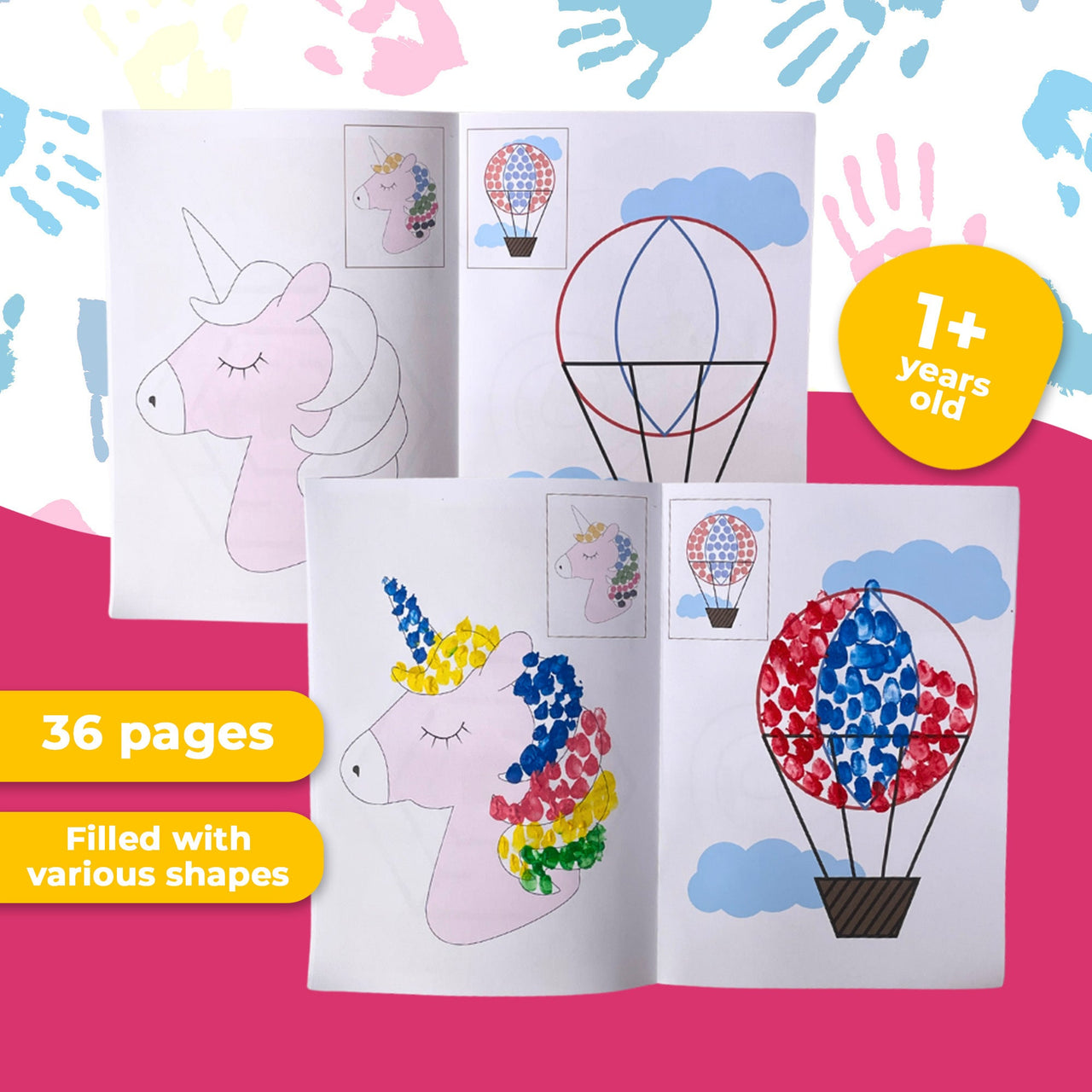 Creativo con color | Diversión mágica para jugar - ¡Diversión con pintura de dedos para pequeños artistas!