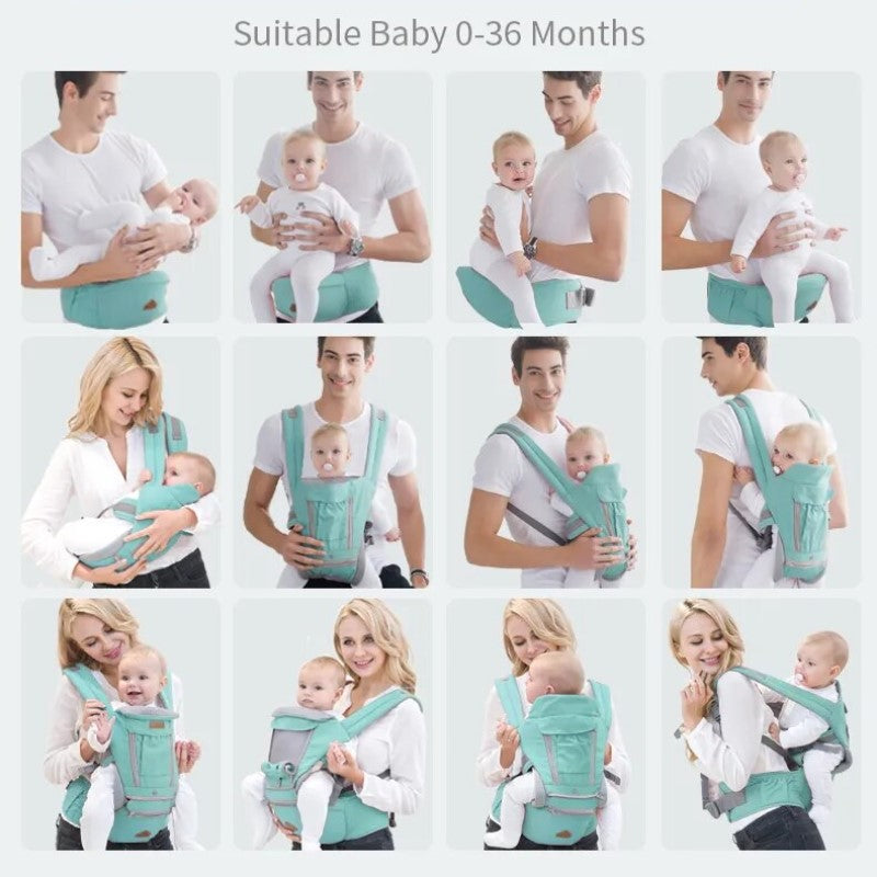 Babytrage-Genie | Entdecke die Welt mit deinem Kleinen - 3-in-1 Tragehilfe für Babys