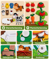 Thumbnail for Livre tactile en tissu pour bébé | Livre d'activités sensorielles pour bébés