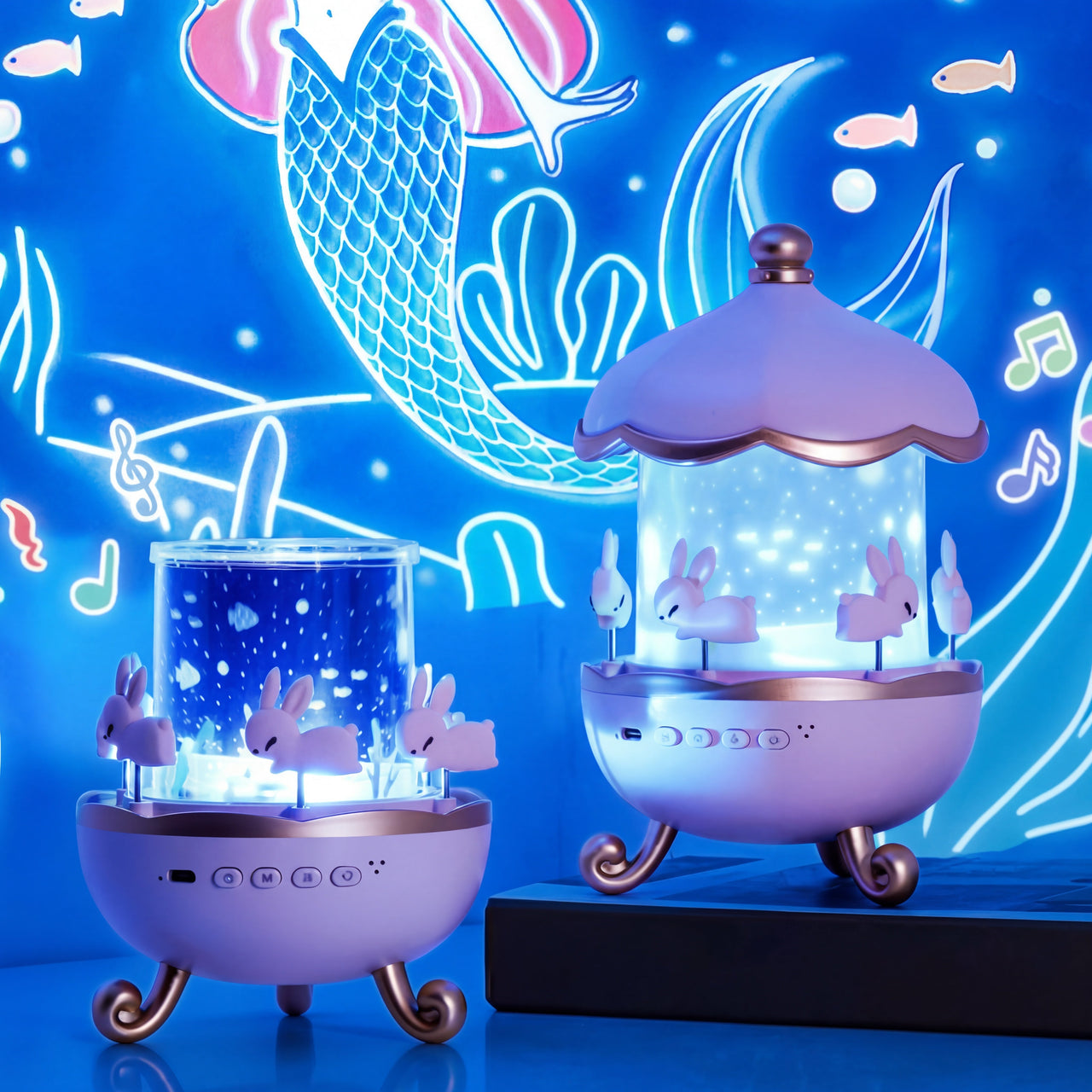 BunnyCarousel Projector | 12 Lichtafbeeldingen, Geschikt 3+ – Creëer een Betoverende Sfeer 5