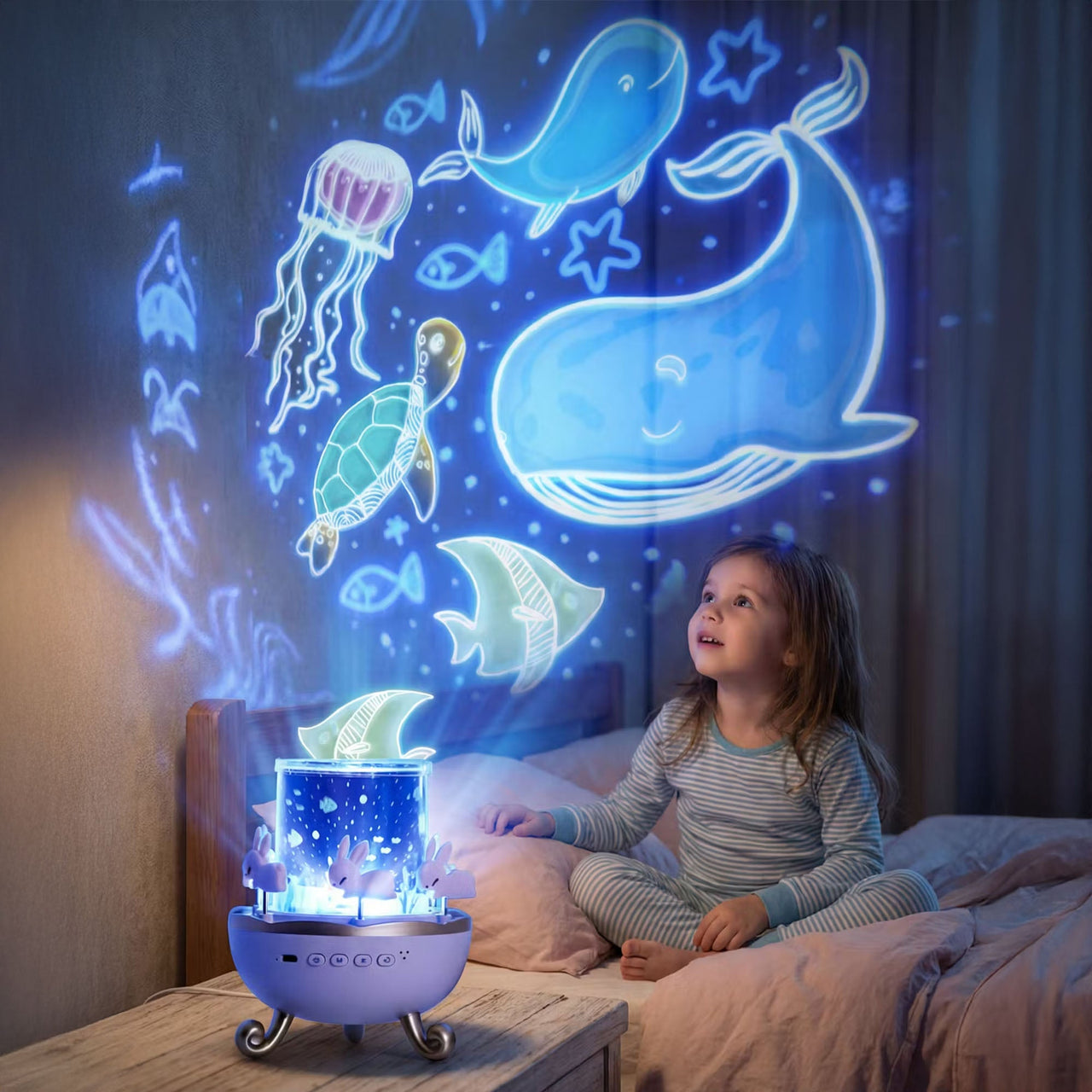 BunnyCarousel Projector | 12 Lichtafbeeldingen, Geschikt 3+ – Creëer een Betoverende Sfeer 7