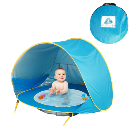 SunnyTent | Proteção perfeita para crianças - Tenda pop-up impermeável!