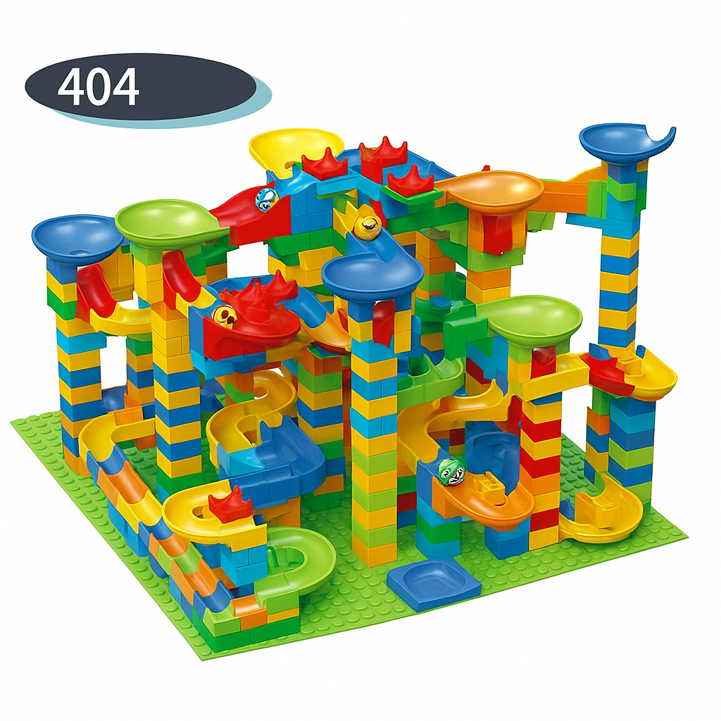 Marble Track Adventure | Ren lekglädje för alla - Byggstenar Kullebana