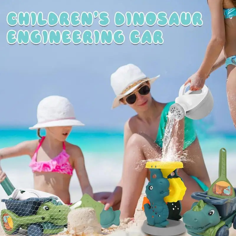 Creatieve Strand Dino Set voor Kinderen – Zandkastelen en Dinosaurussen, Veilige Materialen, 13x27x14.5 cm, Meerkleurig 4