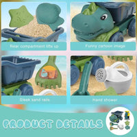 Thumbnail for Creatieve Strand Dino Set voor Kinderen – Zandkastelen en Dinosaurussen, Veilige Materialen, 13x27x14.5 cm, Meerkleurig 5