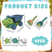 Thumbnail for Creatieve Strand Dino Set voor Kinderen – Zandkastelen en Dinosaurussen, Veilige Materialen, 13x27x14.5 cm, Meerkleurig 6