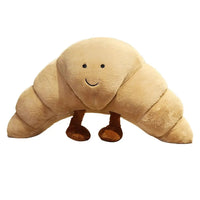 Thumbnail for CroissantCuddle Knuffel | Zacht Pluche Kussen 33 cm, Lichtbruin – Vrolijkheid en comfort voor iedereen 5