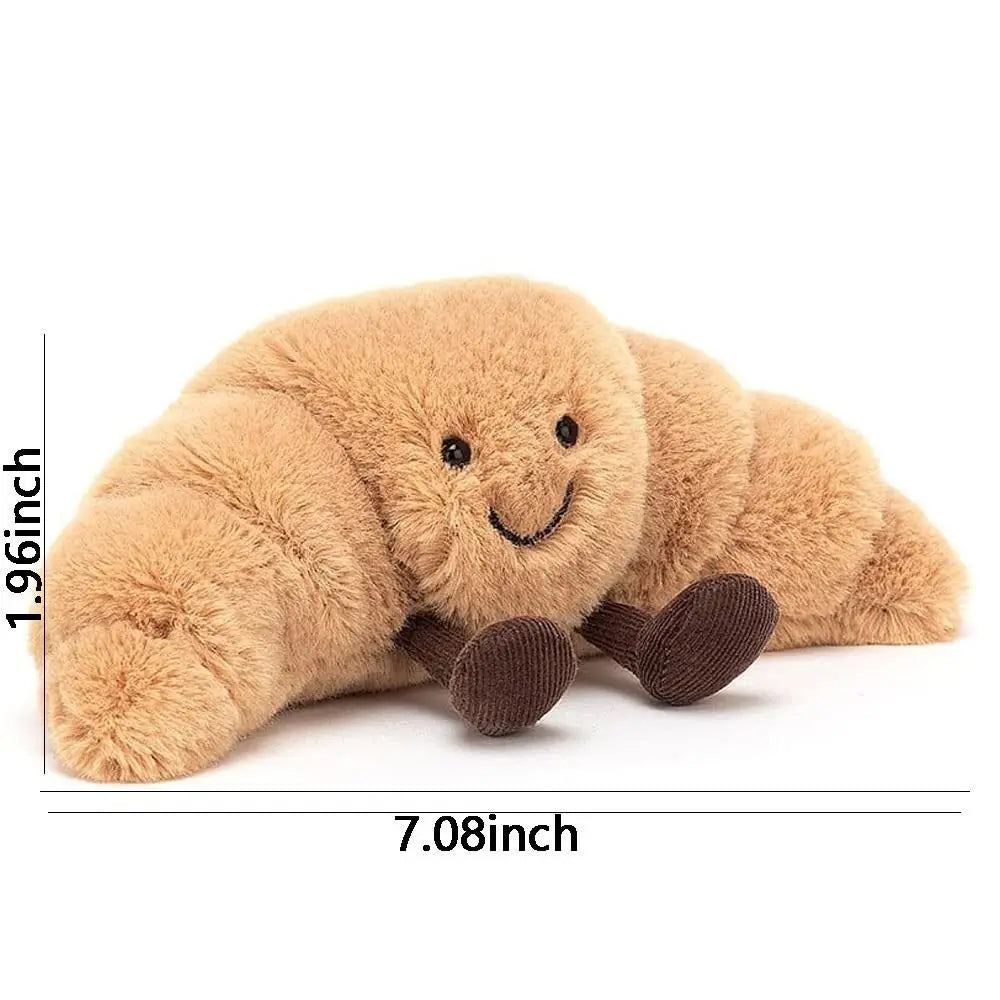 CroissantCuddle Knuffel | Zacht Pluche Kussen 33 cm, Lichtbruin – Vrolijkheid en comfort voor iedereen 7