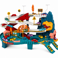 Thumbnail for Dinosaur Racetrack Playset | Interactive Dino Track with Vehicles and Play Figures