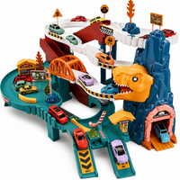 Thumbnail for Dinosaur Racetrack Playset | Interactive Dino Track with Vehicles and Play Figures