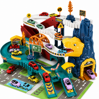Thumbnail for Dinosaur Racetrack Playset | Interactive Dino Track with Vehicles and Play Figures