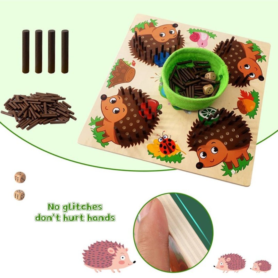 Educatief Telspel voor Kinderen - Hedgehog Adventure met Kleurige Veilige Speelstukken voor Leeftijd 3+ 5