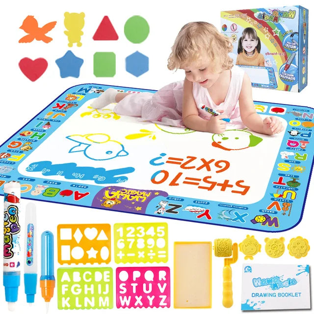 AquaFun Mat | Creativo senza disordine - Tappetino magico per disegnare con l'acqua per bambini