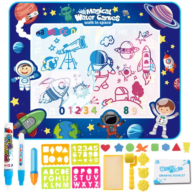AquaFun Mat | Creativo senza disordine - Tappetino magico per disegnare con l'acqua per bambini