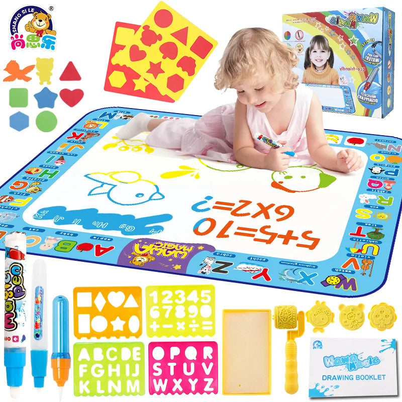 AquaFun Mat | Creativo senza disordine - Tappetino magico per disegnare con l'acqua per bambini