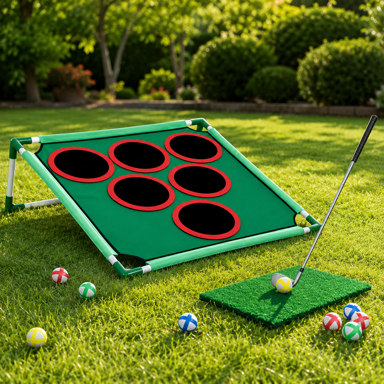 Golf-Zielspiel-Set | Tragbares Golfspiel für drinnen und draußen