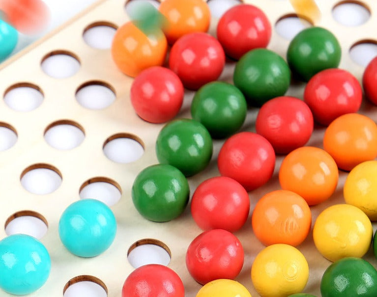 EcoToys Tabuleiro Arco-Íris de Madeira | Jogo Educativo de Puzzle - Cores e Formas