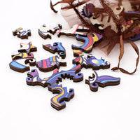Thumbnail for EcoToys Unipuzzle | Magisches Holzpuzzle-Spiel - Einhorn Tierpuzzle
