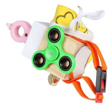 EcoToys FunCube | Entwickle deine Fähigkeiten - Kreatives Montessori Holzspielblock für Kinder