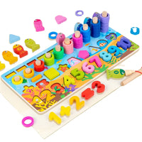 Thumbnail for EcoToys Zahlenpuzzle | Zählen lernen mit Freude - Hölzerne Montessori Zahlenpuzzle & Angelspiel