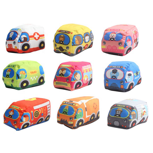Ensemble de jeu SoftCar | Sûr & Éducatif - Voitures douces pour tout-petits