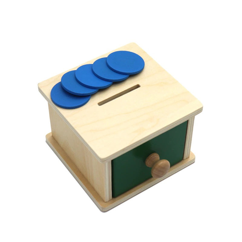 EcoToys PetiteBoîteÀPièces | Boîte Montessori pour Pièces et Balles - Favorise la coordination main-œil