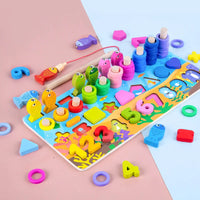 Thumbnail for EcoToys Zahlenpuzzle | Zählen lernen mit Freude - Hölzerne Montessori Zahlenpuzzle & Angelspiel