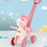 Thumbnail for BubblePony | Magico divertimento con bolle - Macchina per bolle unicorno a spinta manuale per bambini