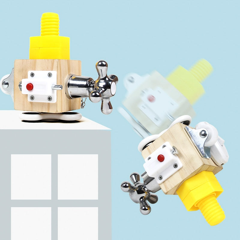 EcoToys FunCube | Entwickle deine Fähigkeiten - Kreatives Montessori Holzspielblock für Kinder