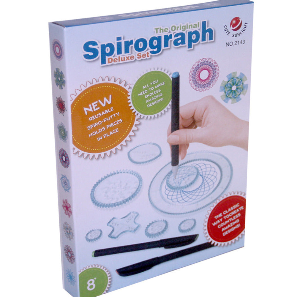 SpiroCraft | Diversão Criativa - Conjunto de Desenho Espiral com 27 Acessórios para Crianças