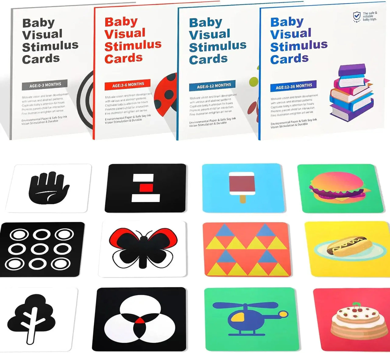 rightStart | Scopri il mondo - Flashcard per neonati ad alto contrasto per stimolazione visiva