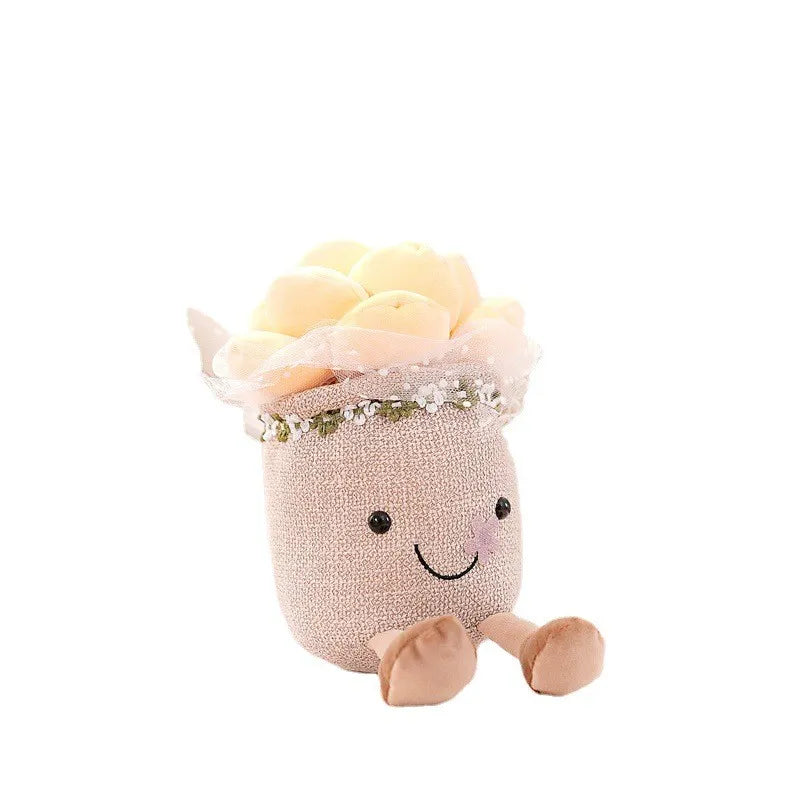 BloomBuddy | Cheerful cuddle fun - Soft plush tulip in playful colors