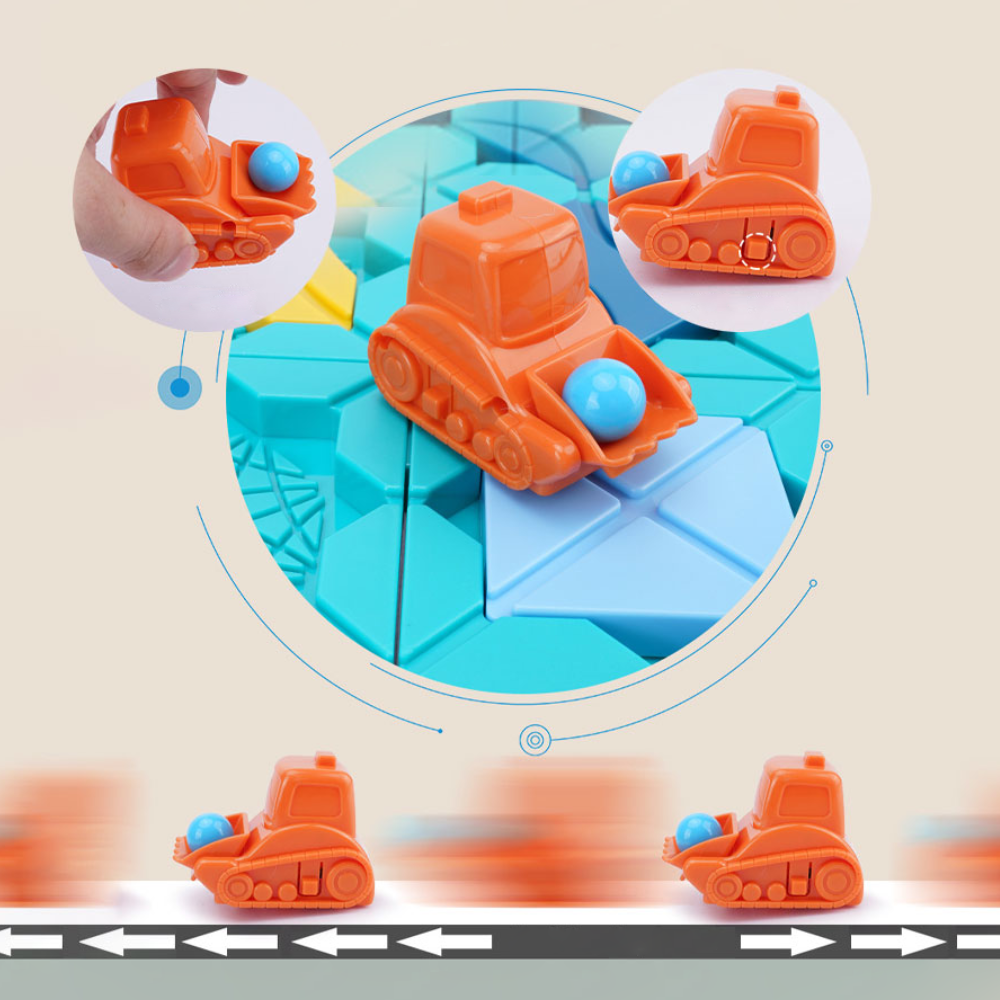 LogiMaze Bord | Estimule a criatividade e o pensamento lógico - Jogo de puzzle Montessori