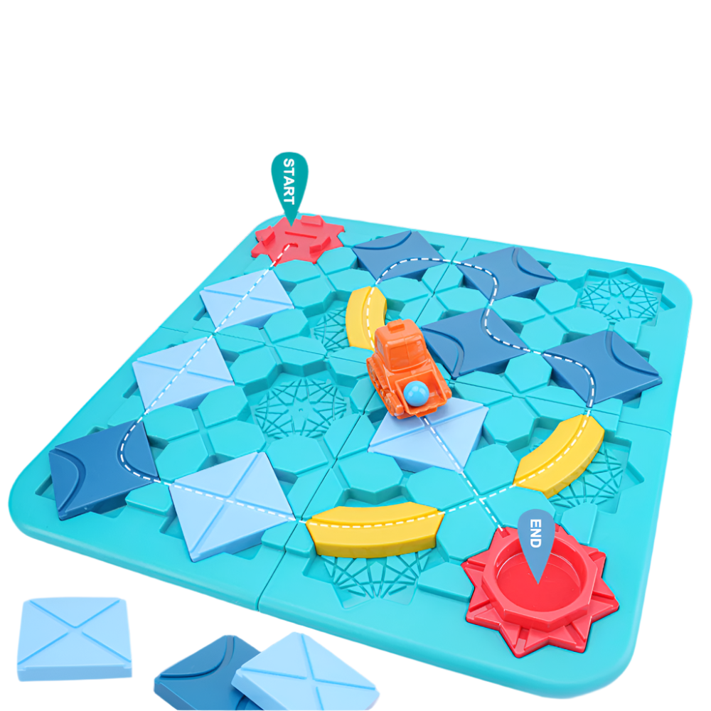 LogiMaze Bord | Estimule a criatividade e o pensamento lógico - Jogo de puzzle Montessori