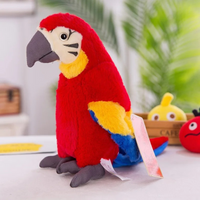 Thumbnail for Interactief Pluche Papegaai Speelgoed voor Kinderen met Geluid - Zacht en Knuffelbaar, 25 cm 0