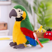 Thumbnail for Interactief Pluche Papegaai Speelgoed voor Kinderen met Geluid - Zacht en Knuffelbaar, 25 cm 3