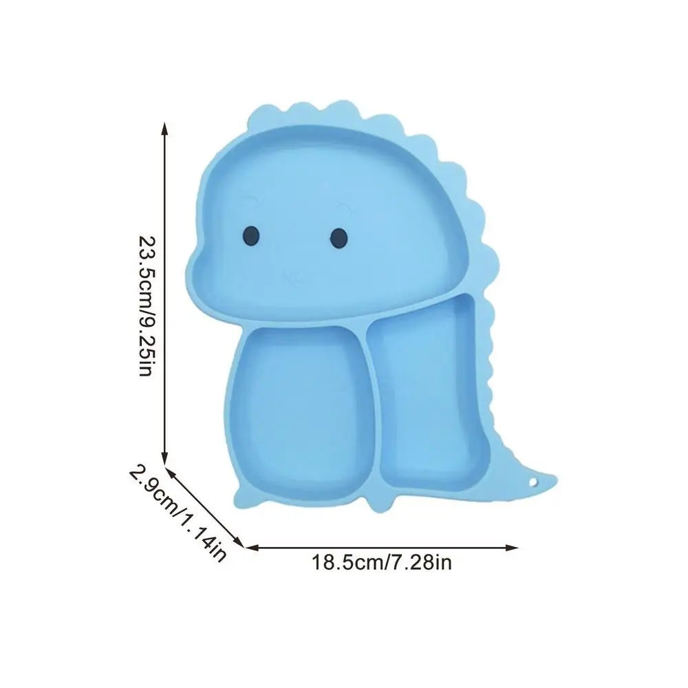 Kindertafelset van Silicone - 7-delige Dino Tafelgerei voor Kinderen, Vaatwasmachinebestendig, Kindvriendelijk Ontwerp 7