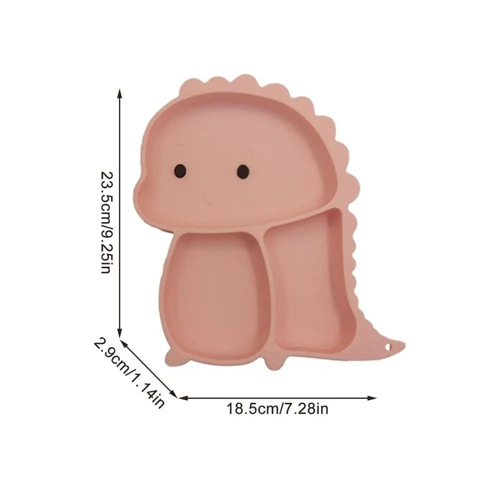Kindertafelset van Silicone - 7-delige Dino Tafelgerei voor Kinderen, Vaatwasmachinebestendig, Kindvriendelijk Ontwerp 8