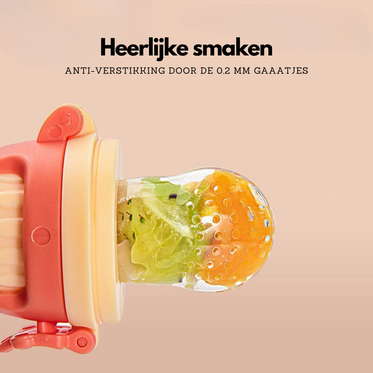 Baby Fopspeen Fruit Voeder | Veilig - Silicone Kauwspeeltje