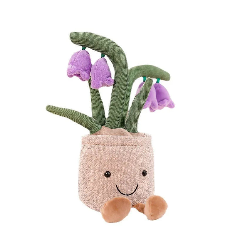 BloomBuddy | Cheerful cuddle fun - Soft plush tulip in playful colors
