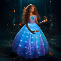 Thumbnail for MagicWave prinsessenjurk | Zeemeermin thema, maten 100-150 – Magisch verkleedplezier voor elk kind 2