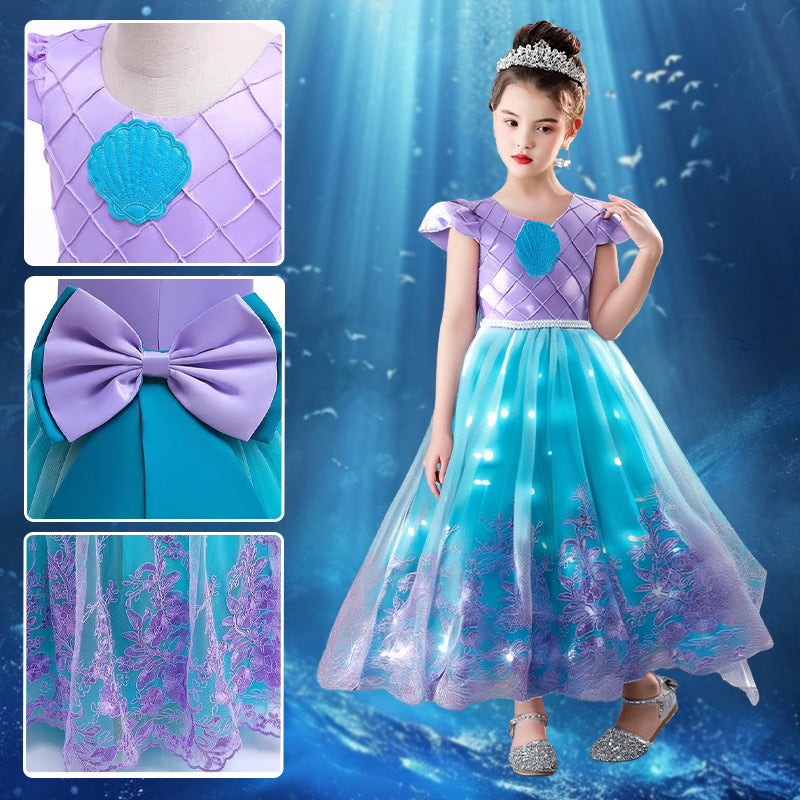 MagicWave prinsessenjurk | Zeemeermin thema, maten 100-150 – Magisch verkleedplezier voor elk kind 3