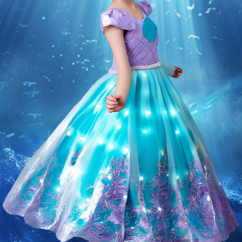MagicWave prinsessenjurk | Zeemeermin thema, maten 100-150 – Magisch verkleedplezier voor elk kind 5