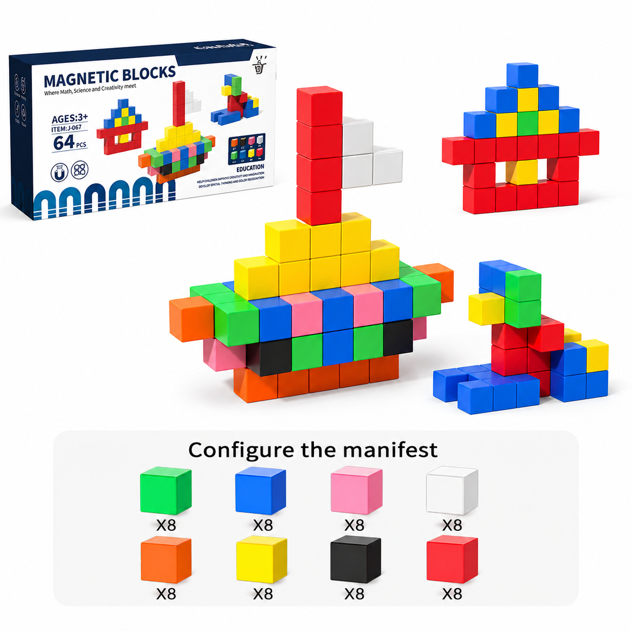 Magnetic Building Blocks | 32-piece Set