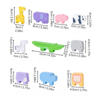 Thumbnail for EcoToys StackMaster | Parantaa hienomotoriikkaa - Pinoamisseikkailu Puiset eläinpalikkapeli