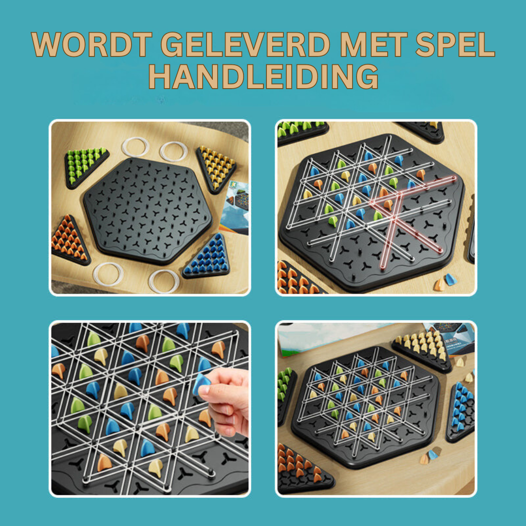 Max | Educatief Driehoek Ketting Spel voor Kinderen van 5 Jaar en Oudere, Voor 2-4 Spelers, Stimulans voor Logisch Denken 5