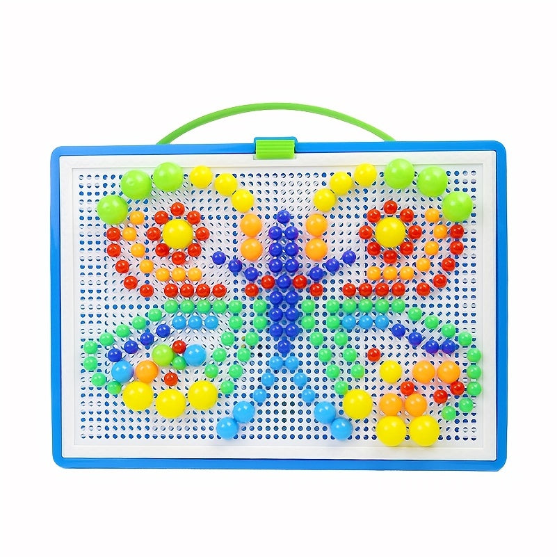 Max | Montessori Bouwblok Puzzelset met 296 Kleurige Stukken voor Kinderen vanaf 3 Jaar 4