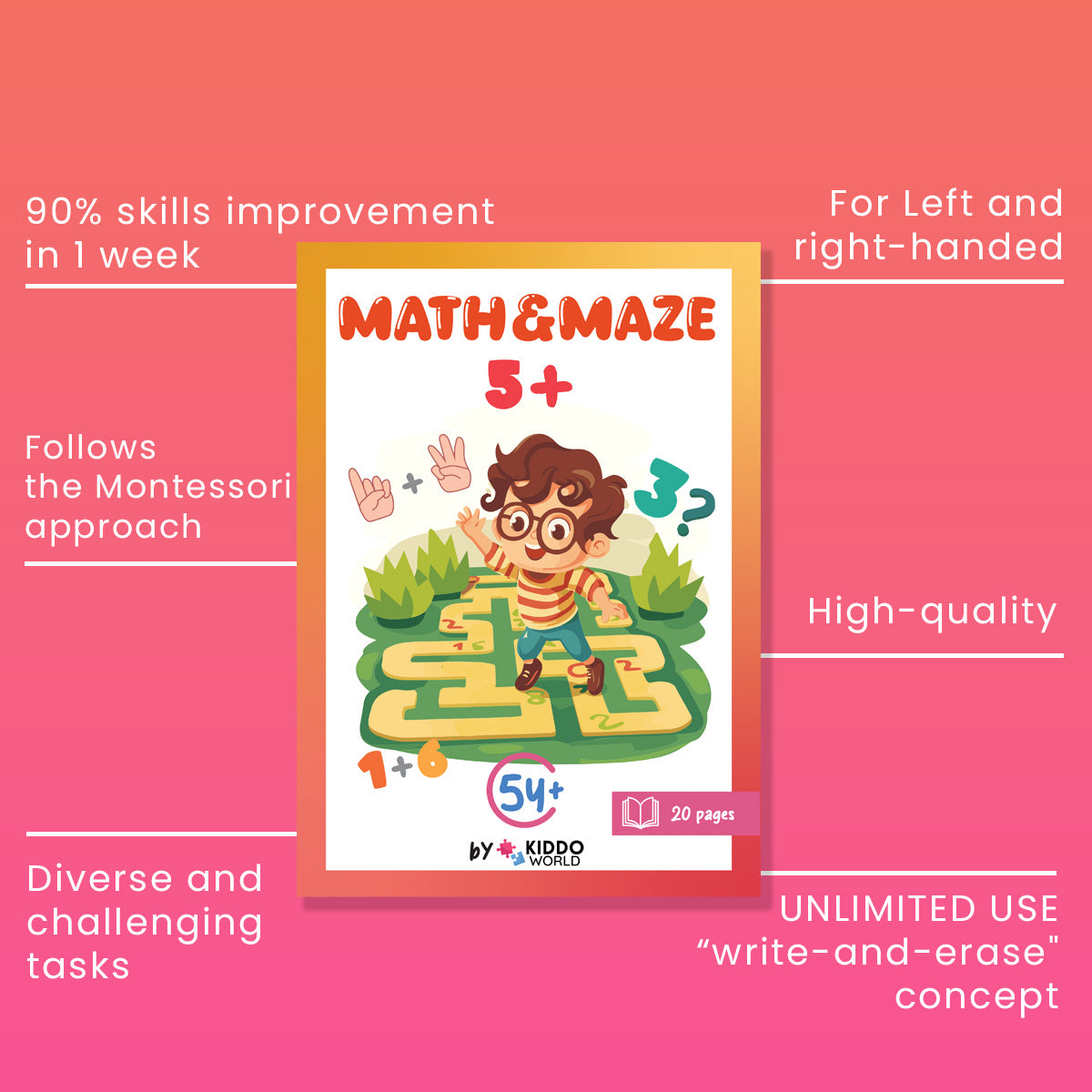 Aventura Magic Maze | Aprender e descobrir a brincar – Livro de atividades educativo de labirinto para crianças